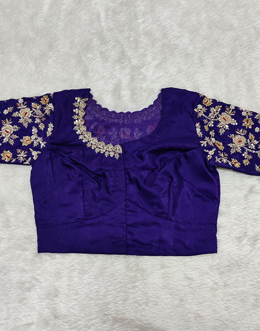 Blue Silk Blouse – Areebah's Matjar